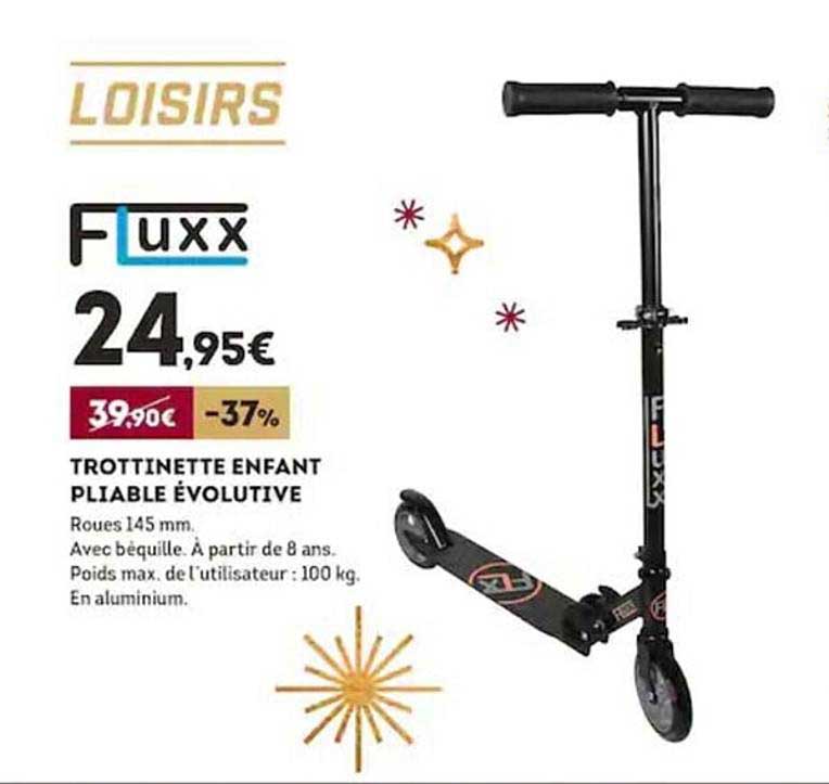 trottinette enfant pliable évolutive