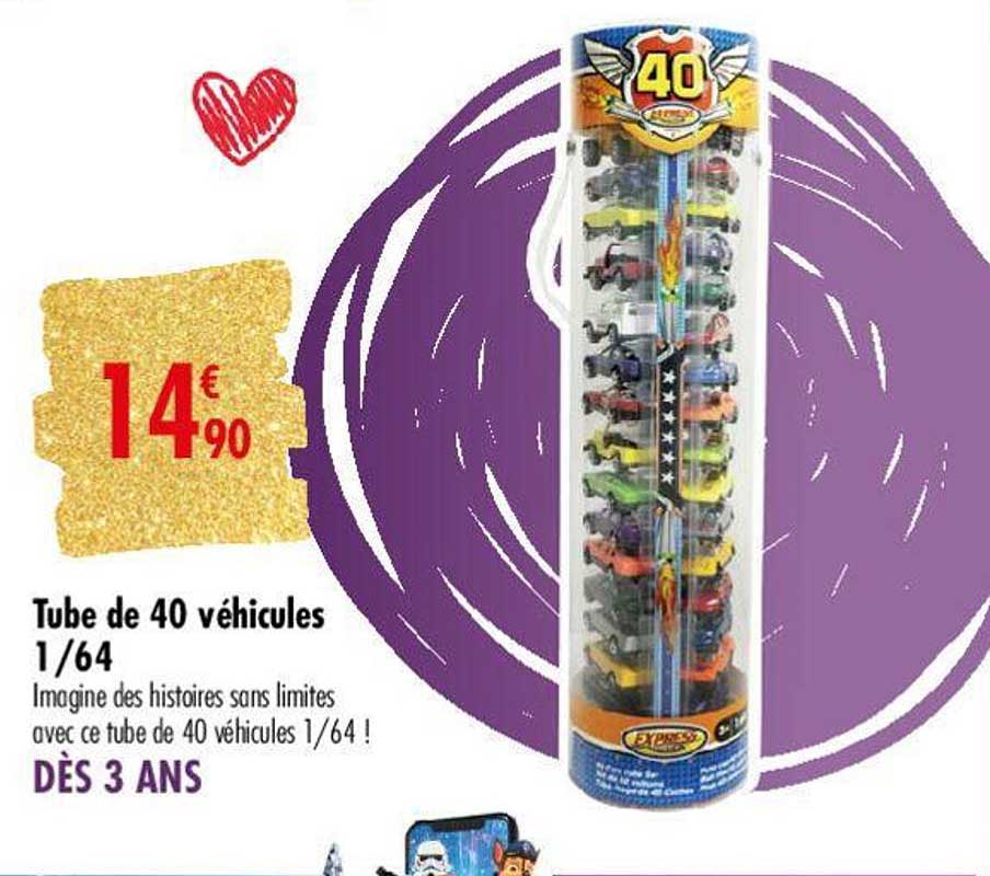 Tube De 40 Véhicules 1-64