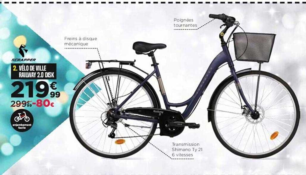 vélo de ville railway 2.0 disk scrapper