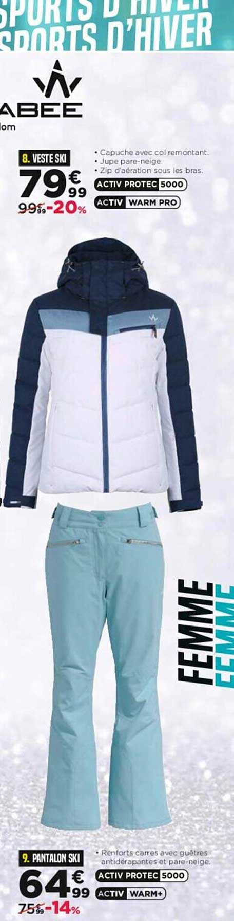 veste ski, pantalon ski