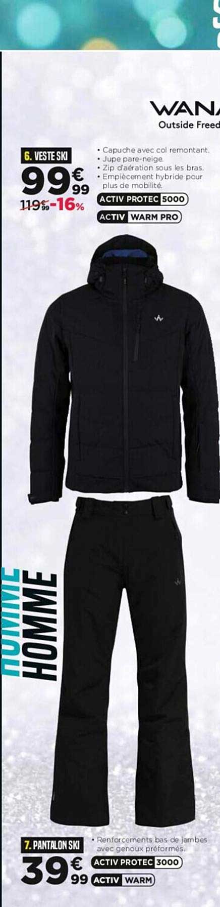 veste ski, pantalon ski