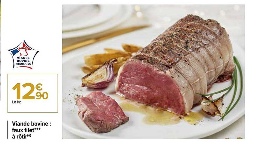 Viande Bovine : Faux Filet à Rôtir