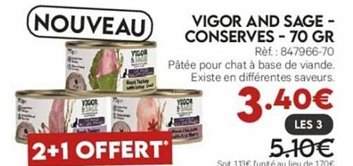 vigor and sage - conserves - 700 gr