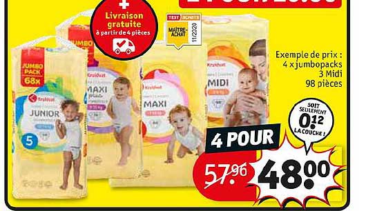 4 X Jumbopacks 3 Midi