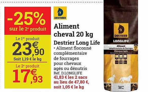 aliment cheval 20 kg