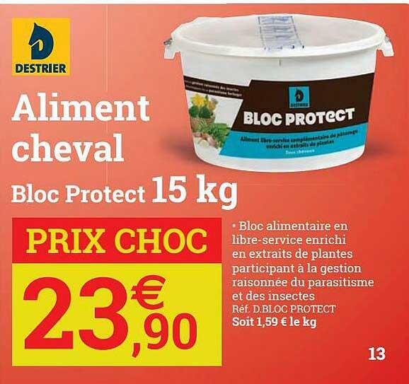 aliment cheval block protect 15 kg