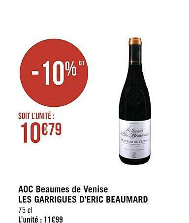 aoc beaumes de venise les garrigues d'éric beuamard