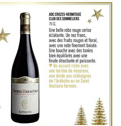 aoc crozes-hermitage club des sommeliers