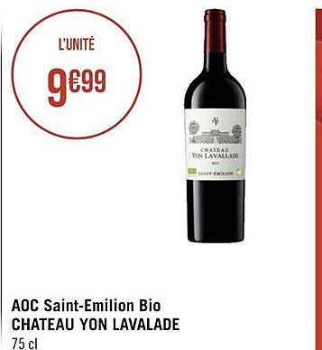 aoc saint-émilion bio château yon lavalade