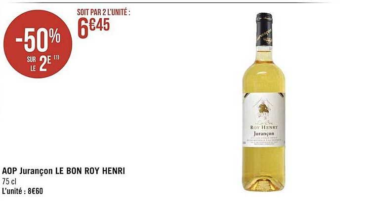 Aop Jurançon Le Bon Roy Henri