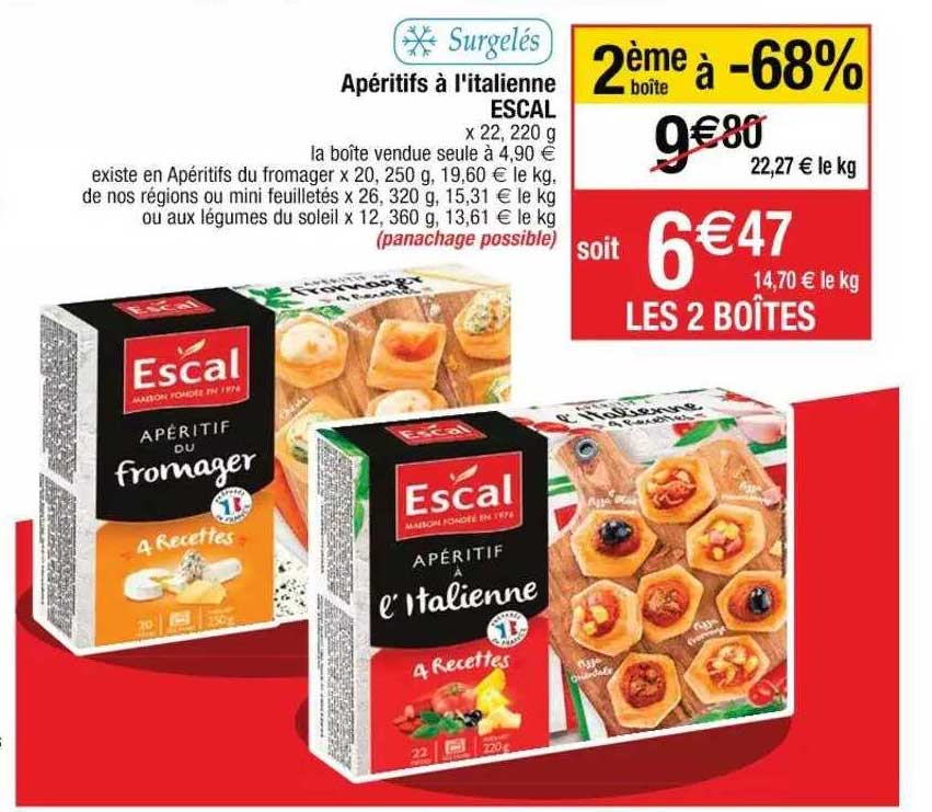 apéritifs à l'italienne escal