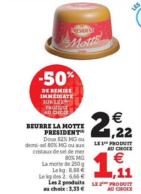 beurre la motte président