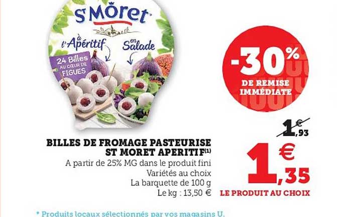 billes de fromage pasteurisé st môret apéritif