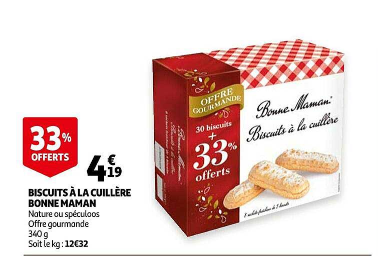 biscuits à la cuillère bonne maman