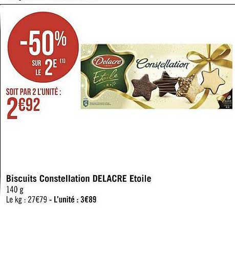 biscuits constellation delacre étoile