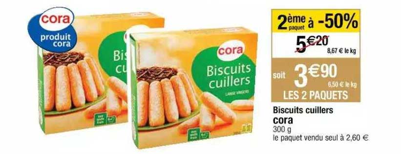 biscuits cuillers cora