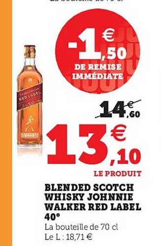 blended scotch whisky johnnie walker red label
