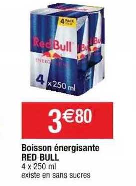 boisson énergisante red bull