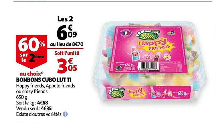 bonbons cubo lutti