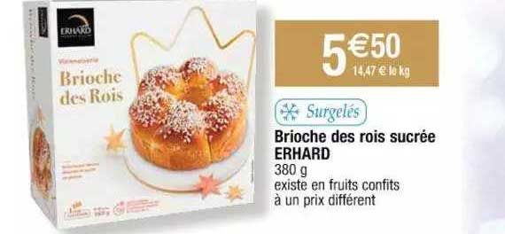 brioche des rois sucrée erhard
