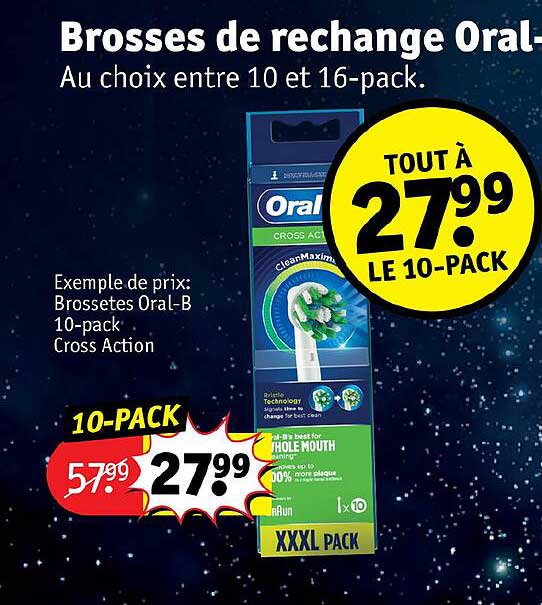 brosses de rechange oral-b