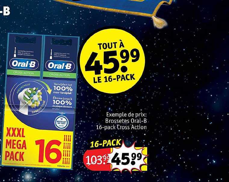 brossetes oral-b 16-pack cross action