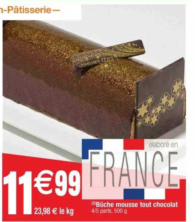 Bûche Mousse Tout Chocolat