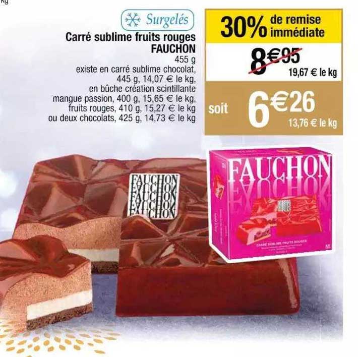 carré sublime fruits rouges fauchon
