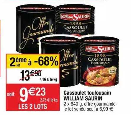 cassoulet toulousain william saurin