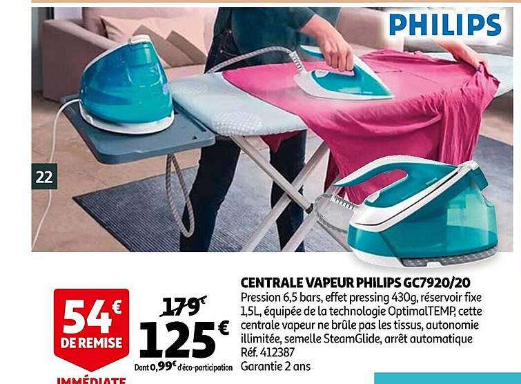 Central Vapeur Philips Gc7920-20
