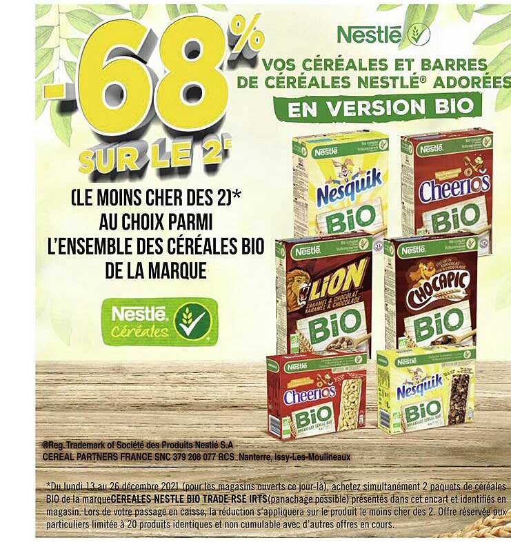 Céréales Bio De La Marque Nestlé