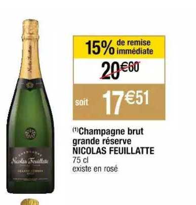 champagne brut grande réserve nicolas feuillatte