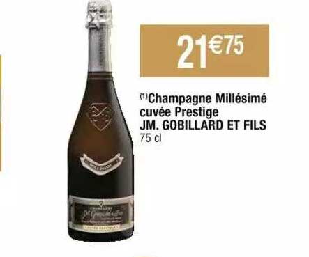 champagne millésimé cuvée prestige jm. gobillard et fils