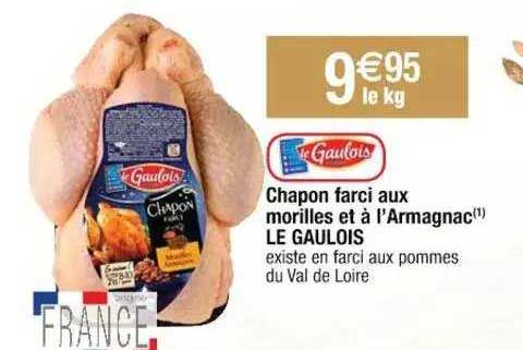 chapon farcie aux morilles et à l'armagnac le gaulois