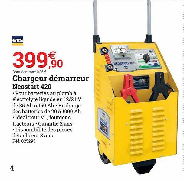 chargeur démarreur neostart 420
