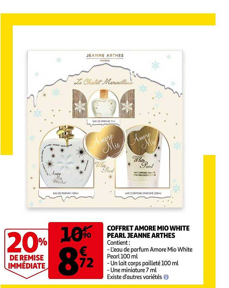coffret amore mio white pearl jeanne arthes