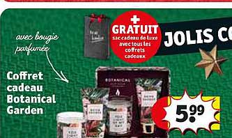 coffret cadeau botanical garden