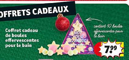 coffret cadeau de boules effervescentes pour le bain