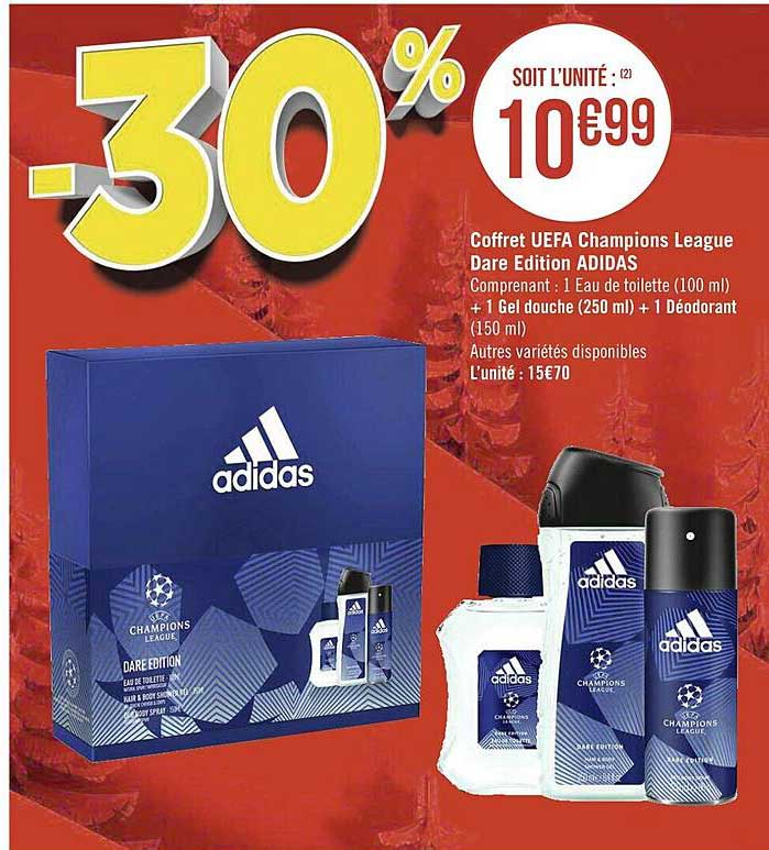 coffret uefa champions league dare édition adidas
