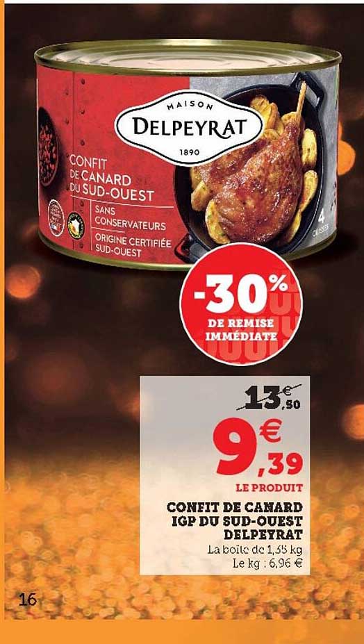 Confit De Canard Igp Du Sud-ouest Delpeyrat