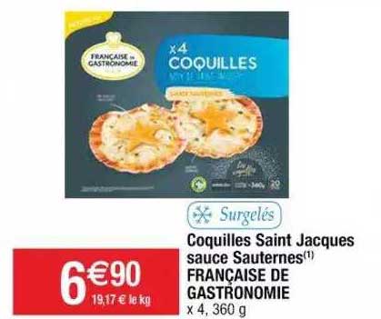 Coquilles Saint Jacques Sauce Sauternes Française De Gastronomie