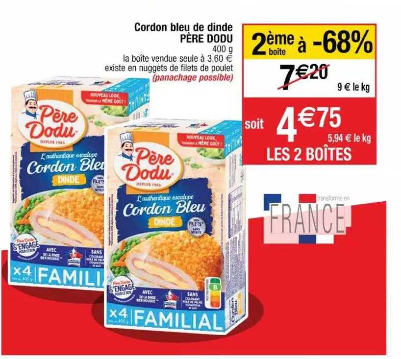 cordon bleu de dinde père dodu