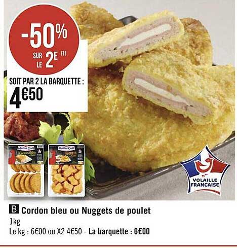 Cordon Bleu Ou Nuggets De Poulet