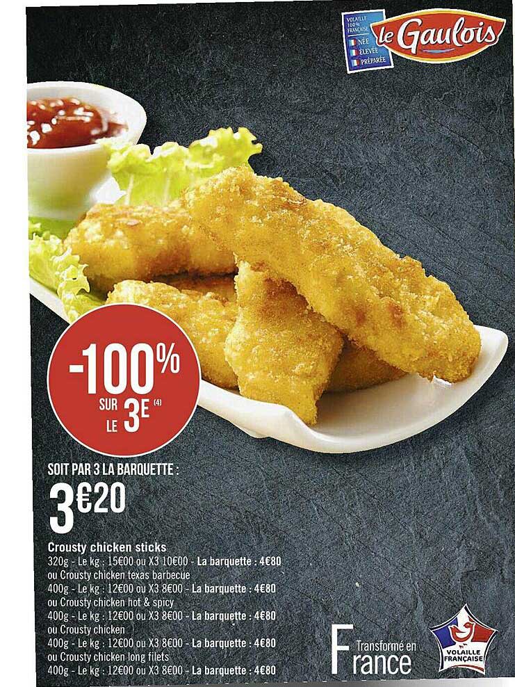 crousty chicken sticks