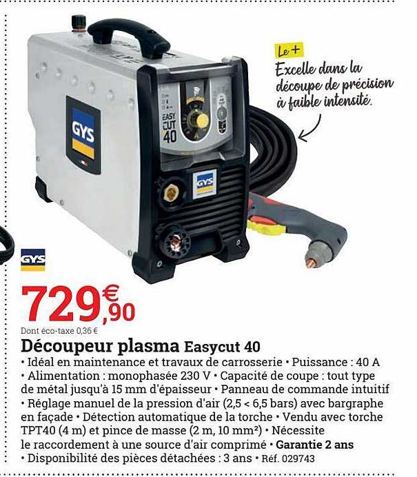 découper plasma easycut 40