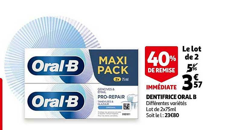 dentifrice oral b