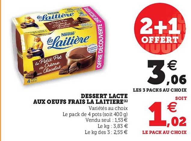 dessert lacté aux oeufs fais la laitière