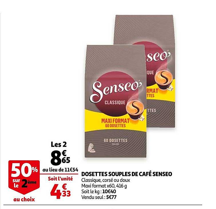 Dosettes Souples De Café Senseo