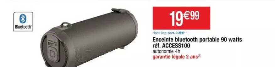 enceinte bluetooth portable 90 watts