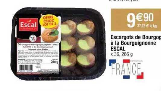 escargots de bourgogne à la bourguignonne escal